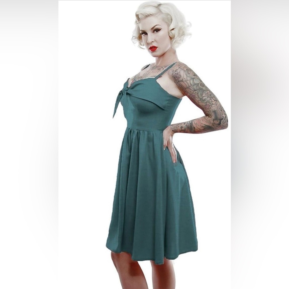 Lucky 13  Lucille Teal Swing Dress